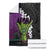 Hawaiian Halloween Blanket Horror Shaka Hand with Plumeria and Polynesian Tattoo Midnight Color