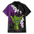 Hawaiian Halloween Hawaiian Shirt Horror Shaka Hand with Plumeria and Polynesian Tattoo Midnight Color