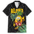 Hawaiian Halloween Family Matching Tank Maxi Dress and Hawaiian Shirt Aloha Pinapple with Mysterious Hands and Polynesian Tribal Tattoo