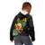 Hawaiian Halloween Kid Hoodie Aloha Pinapple with Mysterious Hands and Polynesian Tribal Tattoo