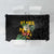 Hawaiian Halloween Tablecloth Aloha Pinapple with Mysterious Hands and Polynesian Tribal Tattoo