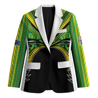 Cook Islands Rugby League Custom Blazer Polynesian and Tatau Tribal Art - Black Color LT03 Unisex Black - Polynesian Pride