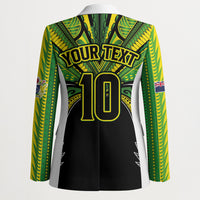 Cook Islands Rugby League Custom Blazer Polynesian and Tatau Tribal Art - Black Color LT03 - Polynesian Pride