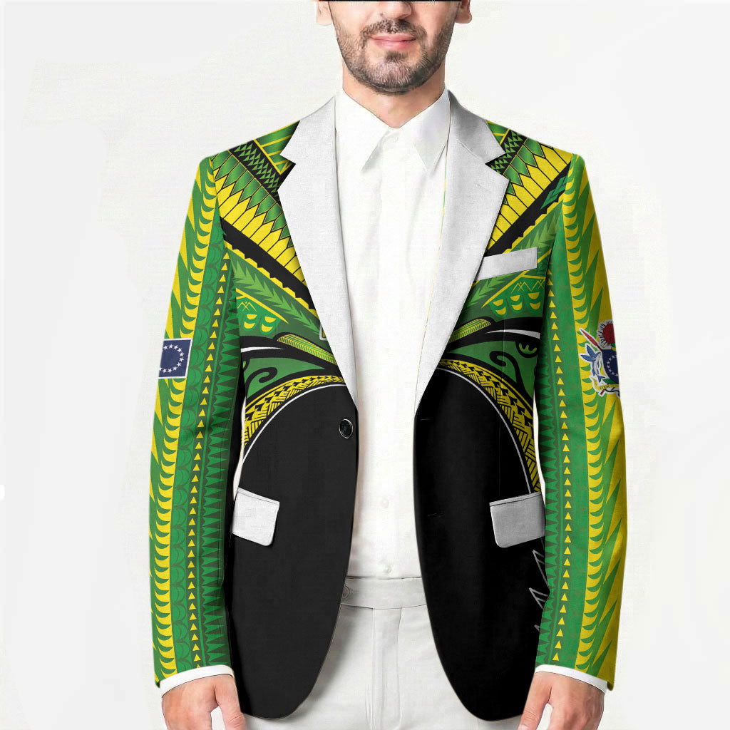 Cook Islands Rugby League Custom Blazer Polynesian and Tatau Tribal Art - Black Color LT03 - Polynesian Pride