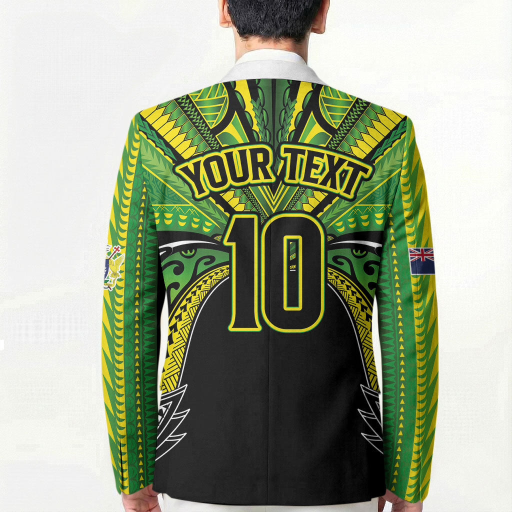 Cook Islands Rugby League Custom Blazer Polynesian and Tatau Tribal Art - Black Color LT03 - Polynesian Pride