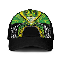 Cook Islands Rugby League Classic Cap Polynesian and Tatau Tribal Art - Black Color