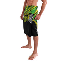 Cook Islands Rugby League Custom Lavalava Polynesian and Tatau Tribal Art - Black Color