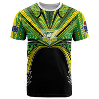 Cook Islands Rugby League Custom T Shirt Polynesian and Tatau Tribal Art - Black Color LT03 Black - Polynesian Pride