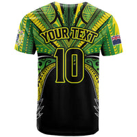 Cook Islands Rugby League Custom T Shirt Polynesian and Tatau Tribal Art - Black Color LT03 - Polynesian Pride