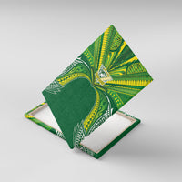 Cook Islands Rugby League Canvas Wall Art Polynesian and Tatau Tribal Art - Green Color
