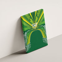 Cook Islands Rugby League Canvas Wall Art Polynesian and Tatau Tribal Art - Green Color