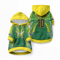Cook Islands Rugby League Custom Pet Hoodie Polynesian and Tatau Tribal Art - Green Color LT03 Pullover Green - Polynesian Pride