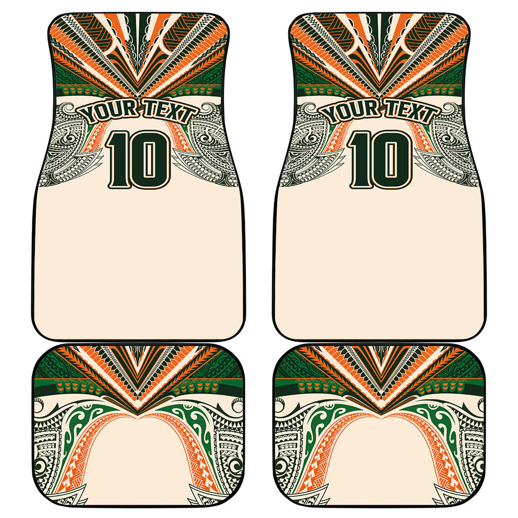 Cook Islands Rugby League Custom Car Mats Polynesian and Tatau Tribal Art - Retro Palette LT03 - Polynesian Pride