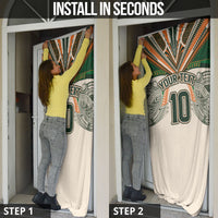 Cook Islands Rugby League Custom Door Cover Polynesian and Tatau Tribal Art - Retro Palette LT03 - Polynesian Pride