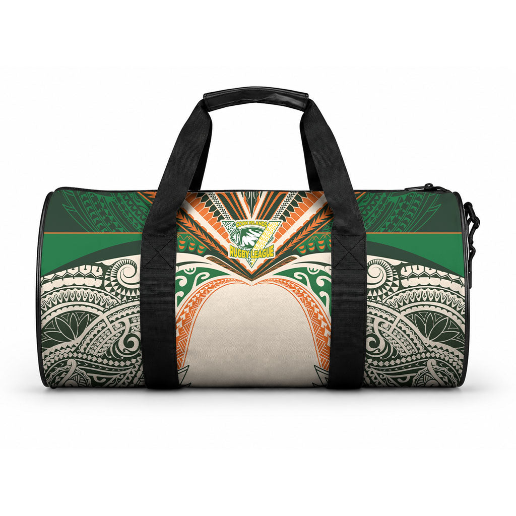 Cook Islands Rugby League Duffle Bag Polynesian and Tatau Tribal Art - Retro Palette LT03 One size Multicolor - Polynesian Pride