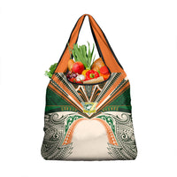 Cook Islands Rugby League Grocery Bag Polynesian and Tatau Tribal Art - Retro Palette LT03 1-pack One Size Multicolor - Polynesian Pride