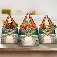 Cook Islands Rugby League Grocery Bag Polynesian and Tatau Tribal Art - Retro Palette LT03 3-pack One Size Multicolor - Polynesian Pride