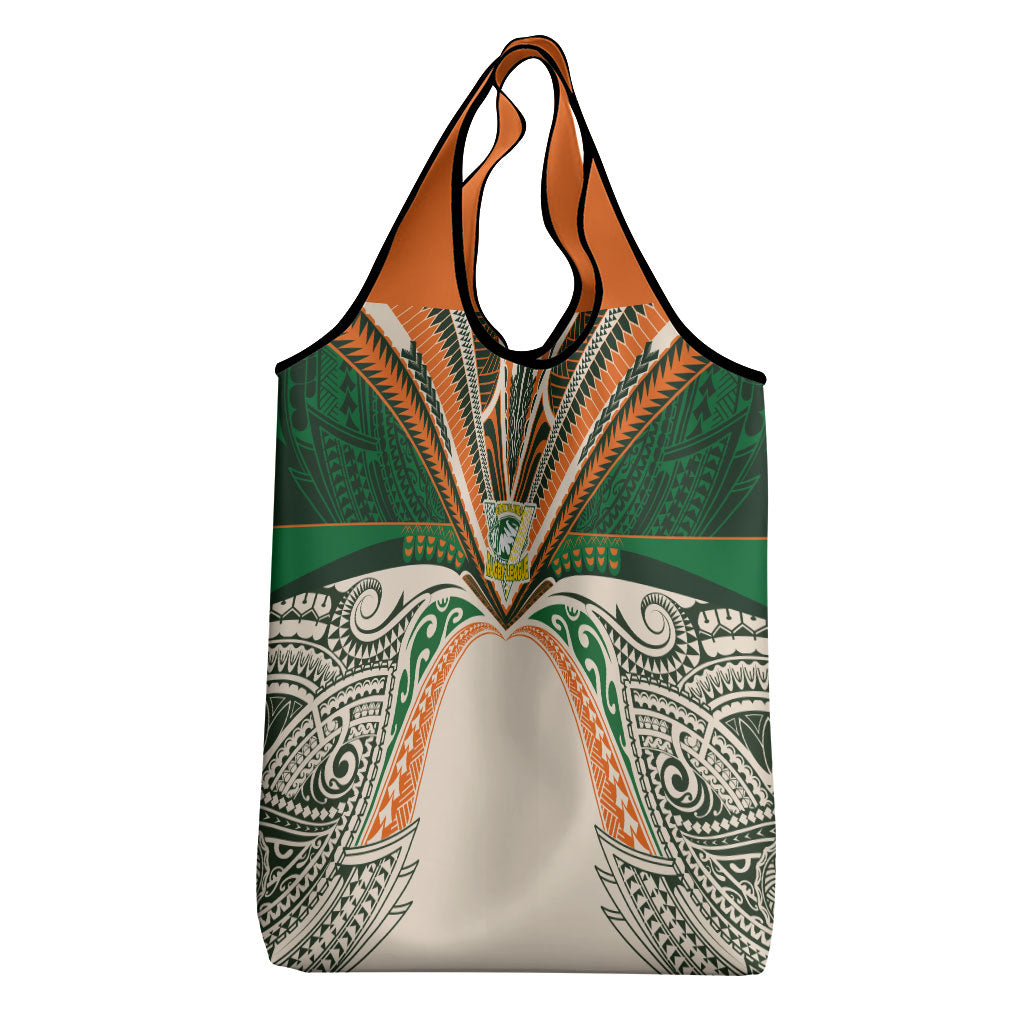 Cook Islands Rugby League Grocery Bag Polynesian and Tatau Tribal Art - Retro Palette LT03 - Polynesian Pride