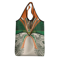 Cook Islands Rugby League Grocery Bag Polynesian and Tatau Tribal Art - Retro Palette LT03 - Polynesian Pride