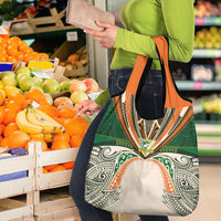 Cook Islands Rugby League Grocery Bag Polynesian and Tatau Tribal Art - Retro Palette LT03 - Polynesian Pride