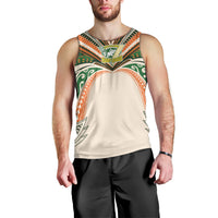 Cook Islands Rugby League Custom Men Tank Top Polynesian and Tatau Tribal Art - Retro Palette LT03 - Polynesian Pride