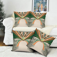 Cook Islands Rugby League Pillow Cover Polynesian and Tatau Tribal Art - Retro Palette LT03 - Polynesian Pride