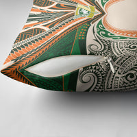 Cook Islands Rugby League Pillow Cover Polynesian and Tatau Tribal Art - Retro Palette LT03 - Polynesian Pride