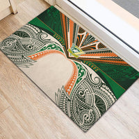 Cook Islands Rugby League Rubber Doormat Polynesian and Tatau Tribal Art - Retro Palette LT03 - Polynesian Pride