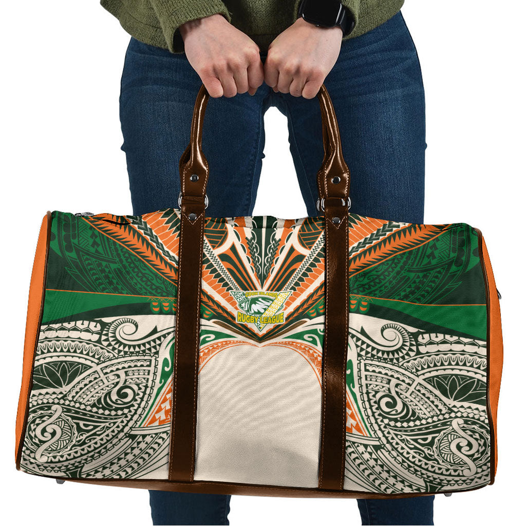 Cook Islands Rugby League Travel Bag Polynesian and Tatau Tribal Art - Retro Palette