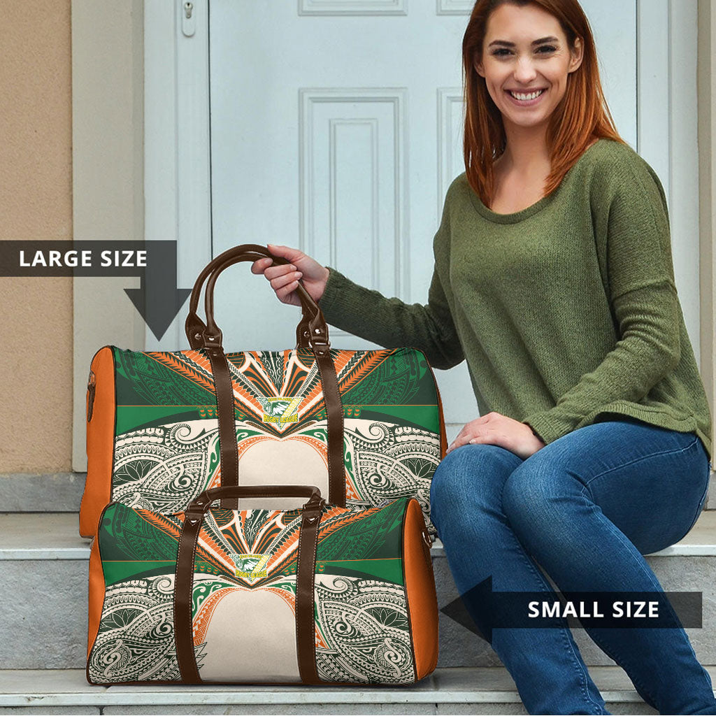 Cook Islands Rugby League Travel Bag Polynesian and Tatau Tribal Art - Retro Palette
