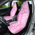 Hawaii Kauai Island Car Seat Cover Hibiscus Pattern Seamless Tribal Simple Pink LT03 - Polynesian Pride