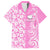 Hawaii Kauai Island Hawaiian Shirt Hibiscus Pattern Seamless Tribal Simple Pink LT03 Pink - Polynesian Pride