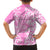 Hawaii Kauai Island Hawaiian Shirt Hibiscus Pattern Seamless Tribal Simple Pink LT03 - Polynesian Pride