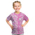 Hawaii Kauai Island Kid T Shirt Hibiscus Pattern Seamless Tribal Simple Pink LT03 Pink - Polynesian Pride