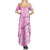 Hawaii Kauai Island Summer Maxi Dress Hibiscus Pattern Seamless Tribal Simple Pink LT03 - Polynesian Pride