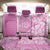 Custom Hawaii Kauai Island Back Car Seat Cover Hibiscus Pattern Seamless Tribal Simple Pink