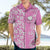 Custom Hawaii Kauai Island Hawaiian Shirt Hibiscus Pattern Seamless Tribal Simple Pink LT03 - Polynesian Pride