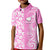 Custom Hawaii Kauai Island Kid Polo Shirt Hibiscus Pattern Seamless Tribal Simple Pink LT03 Kid Pink - Polynesian Pride