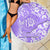 Hawaii Kauai Island Beach Blanket Hibiscus Pattern Seamless Tribal Simple Purple LT03 - Wonder Print Shop