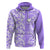 Hawaii Kauai Island Hoodie Hibiscus Pattern Seamless Tribal Simple Purple LT03 Pullover Hoodie Purple - Polynesian Pride