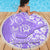 Custom Hawaii Kauai Island Beach Blanket Hibiscus Pattern Seamless Tribal Simple Purple LT03 - Wonder Print Shop