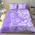 Custom Hawaii Kauai Island Bedding Set Hibiscus Pattern Seamless Tribal Simple Purple LT03 - Polynesian Pride
