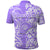 Custom Hawaii Kauai Island Polo Shirt Hibiscus Pattern Seamless Tribal Simple Purple LT03 - Polynesian Pride