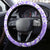 Custom Hawaii Kauai Island Steering Wheel Cover Hibiscus Pattern Seamless Tribal Simple Purple