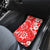 Hawaii Kauai Island Car Mats Hibiscus Pattern Seamless Tribal Simple Red LT03 - Polynesian Pride