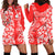 Hawaii Kauai Island Hoodie Dress Hibiscus Pattern Seamless Tribal Simple Red LT03 - Polynesian Pride