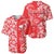 Custom Hawaii Kauai Island Baseball Jersey Hibiscus Pattern Seamless Tribal Simple Red LT03 - Polynesian Pride