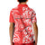 Custom Hawaii Kauai Island Kid Polo Shirt Hibiscus Pattern Seamless Tribal Simple Red LT03 - Polynesian Pride