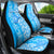 Custom Hawaii Kauai Island Car Seat Cover Hibiscus Pattern Seamless Tribal Simple Blue LT03 - Polynesian Pride