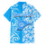 Custom Hawaii Kauai Island Hawaiian Shirt Hibiscus Pattern Seamless Tribal Simple Blue LT03 - Polynesian Pride